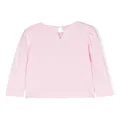 Monnalisa crystal-embellished cotton tunic - Pink