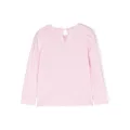 Monnalisa crystal-embellished cotton tunic - Pink