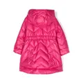 Monnalisa long-sleeve quilted coat - Pink