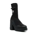 Moncler Splora 125mm knitted ankle boot - Black
