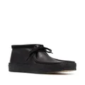 Clarks Originals pebbled-leather square-toe boots - Black