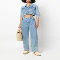 MOSCHINO JEANS high-waisted wide-leg jeans - Blue