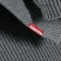 Dsquared2 knitted wool scarf-beanie set - Grey