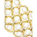 Buccellati 18kt white and yellow gold pearl necklace