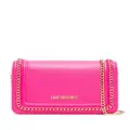 Love Moschino chain-link detail crossbody bag - Pink