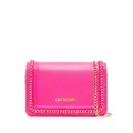 Love Moschino chain-link detail crossbody bag - Pink