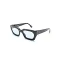 Retrosuperfuture Teddy rectangle-frame sunglasses - Black