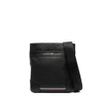 Tommy Hilfiger mini Central leather messenger bag - Black