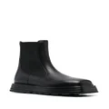 Jil Sander high-top leather chelsea boots - Black