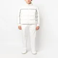 Moncler logo-patch tapered-leg trousers - White