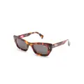 Kenzo tortoiseshell cat-eye frame sunglasses - Brown