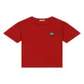 Dolce & Gabbana Kids logo-plaque cotton T-shirt - Red
