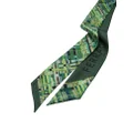 Ferragamo check-print silk scarf - Green