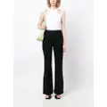 SPANX high-waisted flared slit trousers - Black
