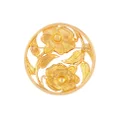 Swarovski 2001 crystal-embellished floral brooch - Gold