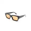 Retrosuperfuture Roma rectangular-frame sunglasses - Black