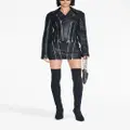 Dion Lee zip-detailing leather skirt - Black