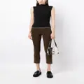 Vince cropped suede trousers - Brown
