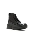 Calvin Klein lace-up leather boots - Black