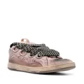 Lanvin Curb chunky leather sneakers - Pink