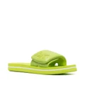 Michael Kors logo-embossed platform sandals - Green
