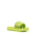 Michael Kors logo-embossed platform sandals - Green