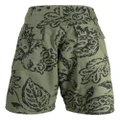 Engineered Garments Fatigue floral-print bermuda shorts - Green