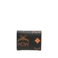 MCM mini Maxi Visetos-print tri-fold wallet - Black