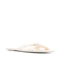 Stuart Weitzman flat-sole leather mules - White