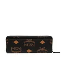 MCM large Maxi Visetos zip-around wallet - Black
