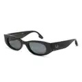 Victoria Beckham tinted-lenses oval-frame sunglasses - Black