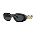 Versace Eyewear Medusa-plaque geometric sunglasses - Black