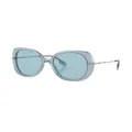 Burberry Eyewear Eugenie oversized-frame sunglasses - Blue