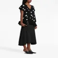 Marni asymmetric wool midi skirt - Black