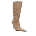 Versace Versace Allover knee-high boots - Neutrals