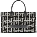 Balmain monogram-jacquard medium shopper bag - Black