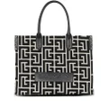 Balmain monogram-jacquard medium shopper bag - Black