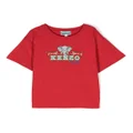 Kenzo Kids graphic-print organic cotton T-shirt - Red