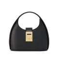 Ferragamo mini Gancini-buckle leather hobo bag - Black