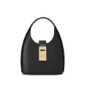 Ferragamo mini Gancini-buckle leather hobo bag - Black