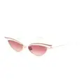Valentino Eyewear cat-eye gradient sunglasses - Gold