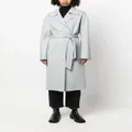 Kiton belted cashmere oversized coat - Grey