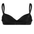 Emporio Armani logo-print padded bra - Black