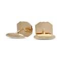 Dolce & Gabbana rhinestone-embellished pin cufflinks - Gold