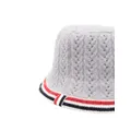 Thom Browne cable-pointelle bucket hat - Grey