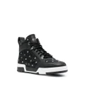 Moschino jacquard crystal-embellished sneakers - Black