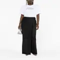 Victoria Beckham satin-trim maxi wrap skirt - Black