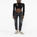 Dsquared2 distressed-effect low-rise jeans - Black