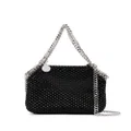 Stella McCartney Falabella crystal-embellished shoulder bag - Black