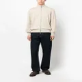 Canali zip-up fine knit cardigan - Neutrals